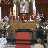 Pleno municipal extraordinario en el que se ha abordado el proyecto de tranvía en Elche.