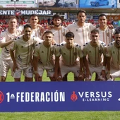 El once del Eldense en Pinilla. El once del Eldense en Pinilla.