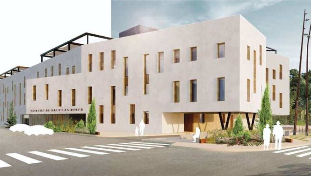Recreación de como quedará el nuevo centro de salud de Es Viver