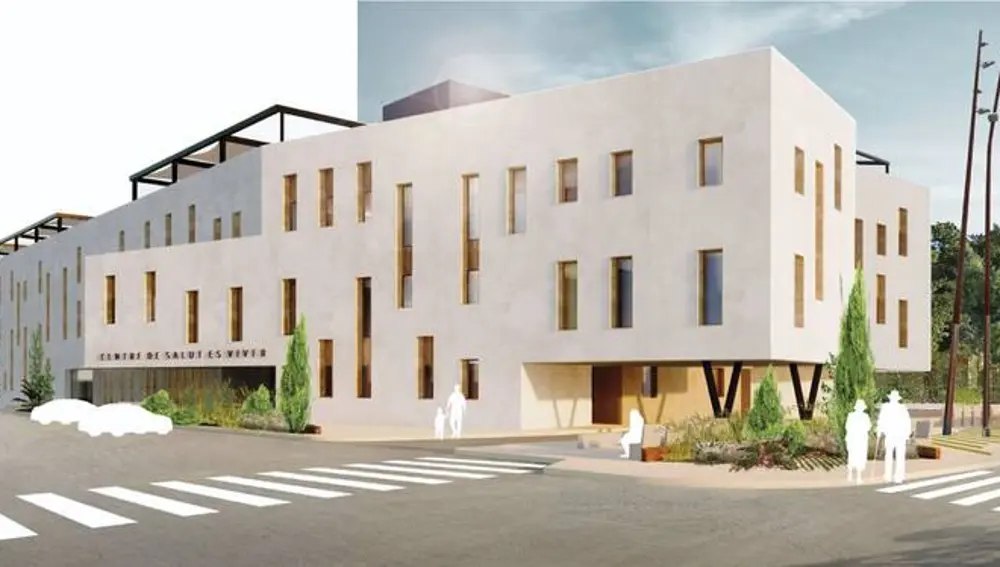 Recreación de como quedará el nuevo centro de salud de Es Viver Recreación de como quedará el nuevo centro de salud de Es Viver