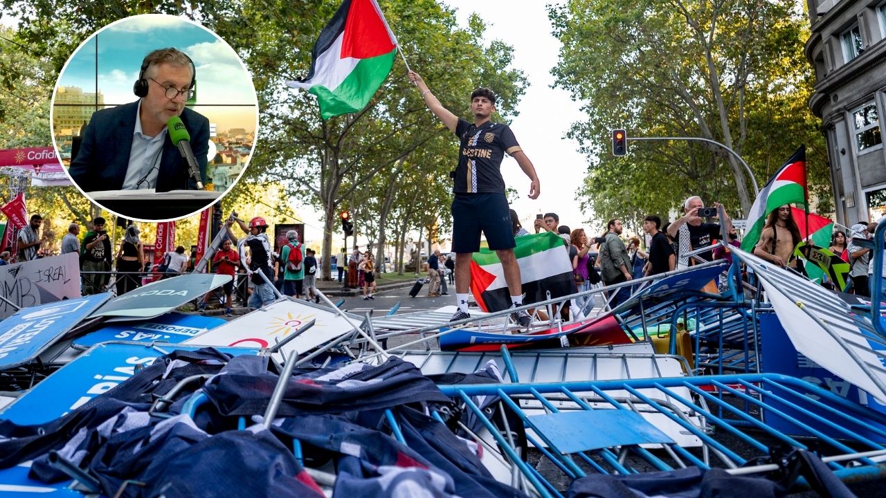 Carlos Alsina reclama "coherencia", tras lo ocurrido en la Vuelta: "Quiero escuchar al Gobierno que si Israel se clasifica para el Mundial, España no debería participar" Carlos Alsina reclama "coherencia", tras lo ocurrido en la Vuelta: "Quiero escuchar al Gobierno que si Israel se clasifica para el Mundial, España no debería participar"