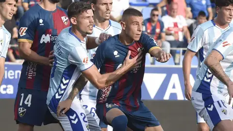 Javi Montero en el Huesca - Málaga Javi Montero en el Huesca - Málaga