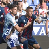 Javi Montero en el Huesca - Málaga Javi Montero en el Huesca - Málaga