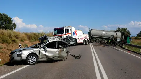 Accident de trànsit a l'N-240 a Lleida Accident de trànsit a l'N-240 a Lleida
