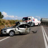 Accident de trànsit a l'N-240 a Lleida