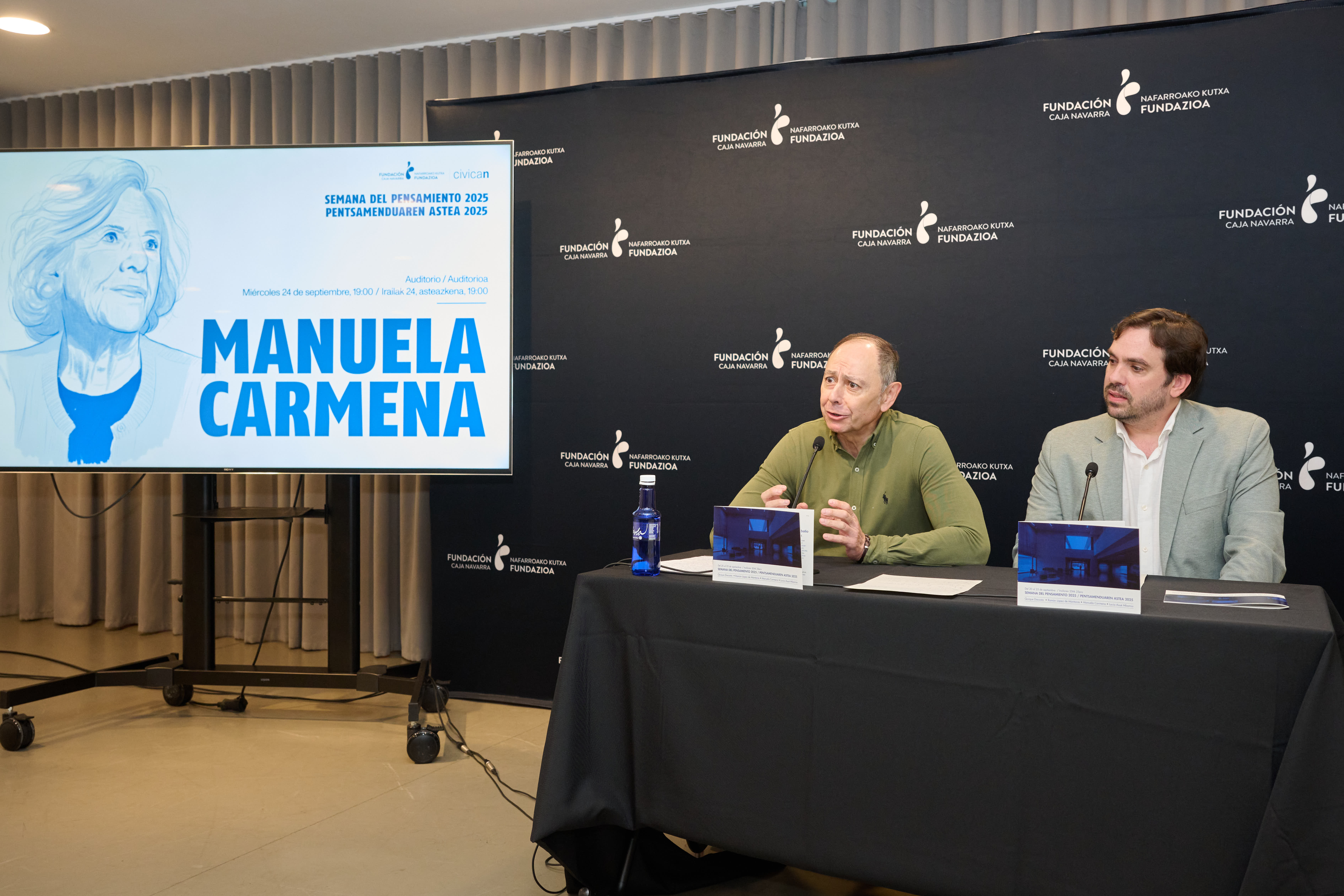 Manuela Carmena, Quique Dacosta, Ramón López de Mántaras y Lucía Asué protagonistas de la Semana del Pensamiento 2025 de Fundación Caja Navarra Manuela Carmena, Quique Dacosta, Ramón López de Mántaras y Lucía Asué protagonistas de la Semana del Pensamiento 2025 de Fundación Caja Navarra