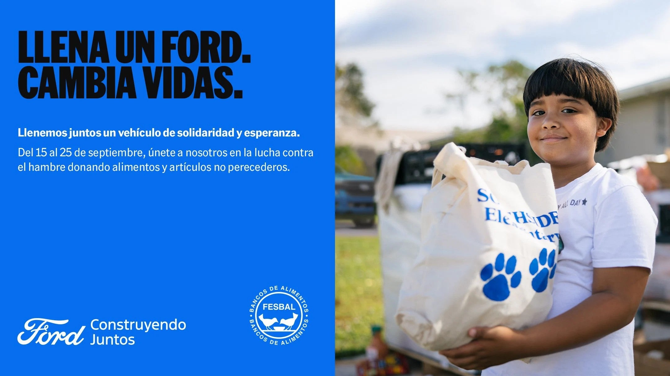 Ford Indamovil recoge alimentos del 15 al 25 de septiembre Ford Indamovil recoge alimentos del 15 al 25 de septiembre