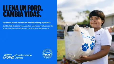 Ford Indamovil recoge alimentos del 15 al 25 de septiembre Ford Indamovil recoge alimentos del 15 al 25 de septiembre