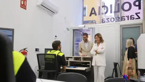 Martínez y Chueca durante la visita Martínez y Chueca durante la visita