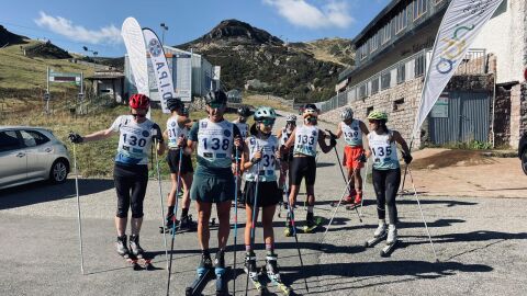 17-9-2025 Partcipantes en el campeonatio de Asturias Rollerski