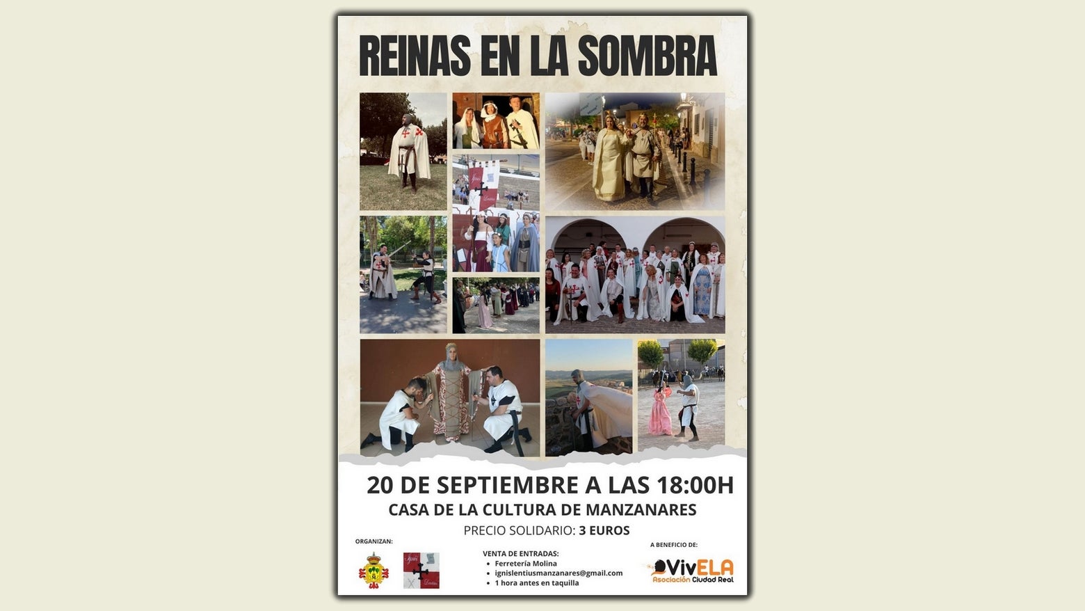 "Reinas En La Sombra" recaudará fondos para investigación de la ELA "Reinas En La Sombra" recaudará fondos para investigación de la ELA