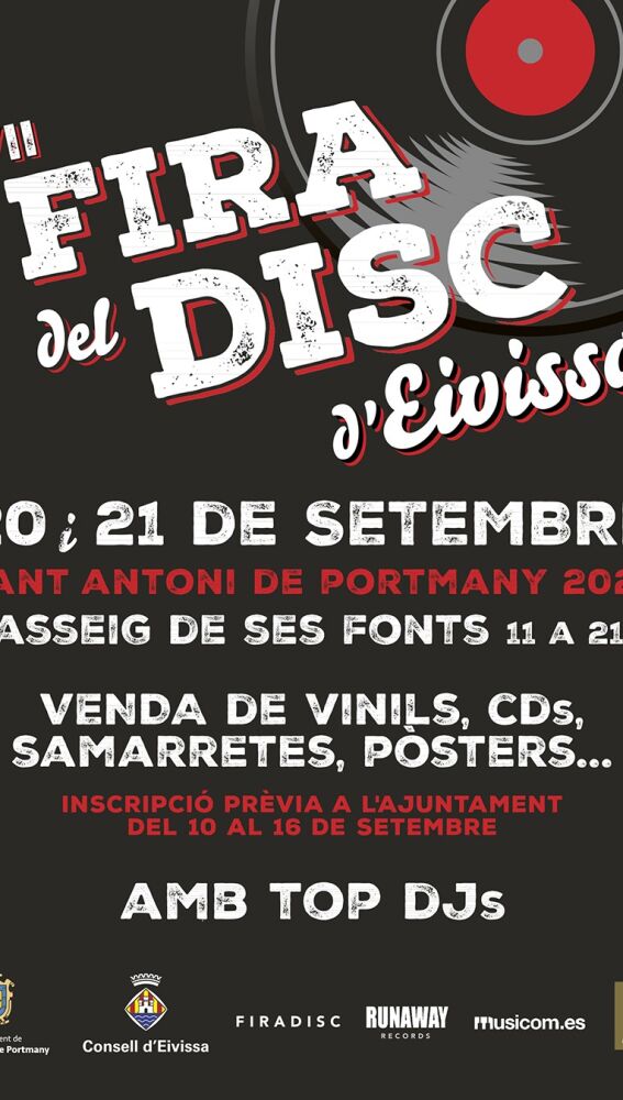 Cartel de la séptima edición de la Fira del Disc d'Eivissa