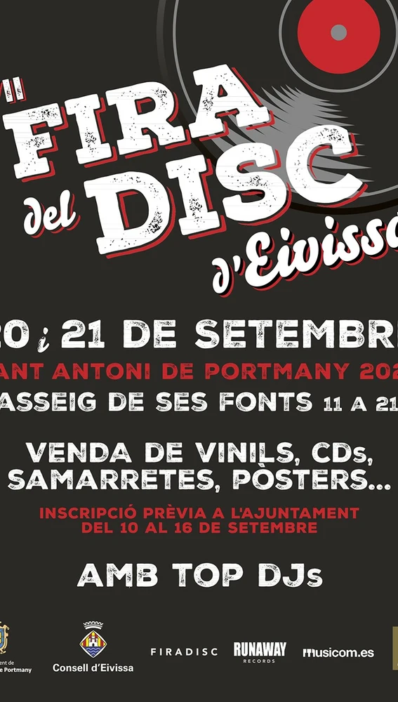Cartel de la séptima edición de la Fira del Disc d'Eivissa Cartel de la séptima edición de la Fira del Disc d'Eivissa