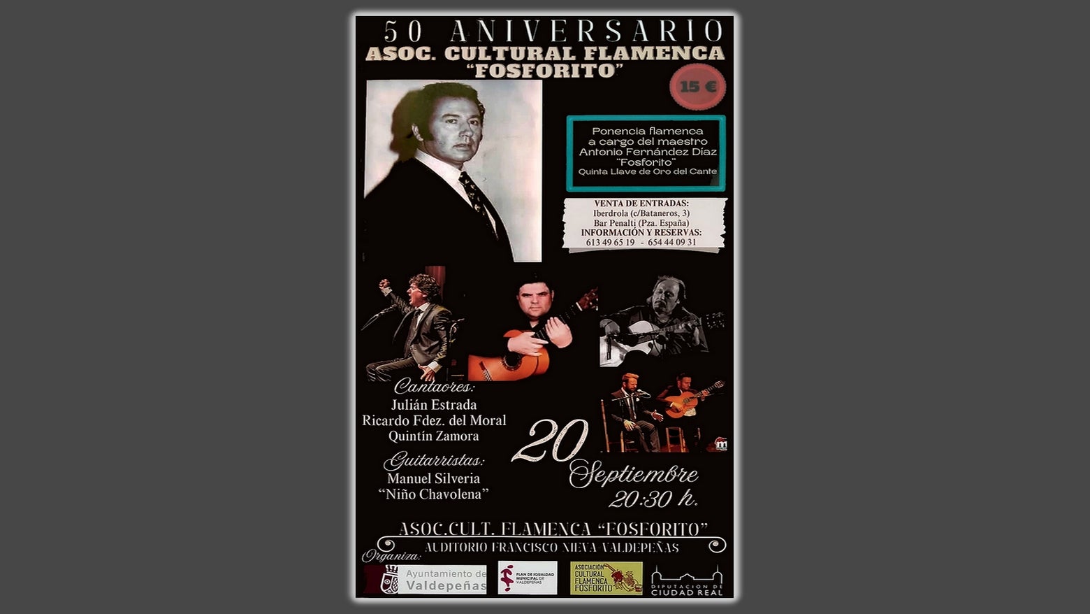 Se conmemoran los 50 años de la Asociación Cultural Flamenca "Fosforito" Se conmemoran los 50 años de la Asociación Cultural Flamenca "Fosforito"