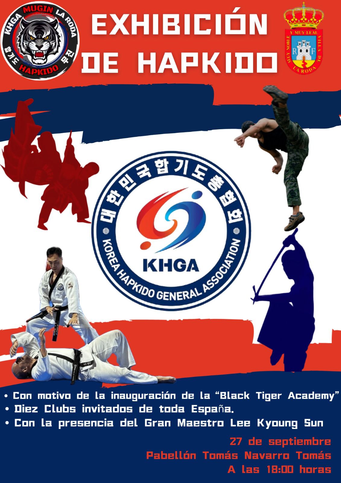 Exhibición nacional de Hapkido en La Roda con el maestro Lee Kyoung Sun Exhibición nacional de Hapkido en La Roda con el maestro Lee Kyoung Sun