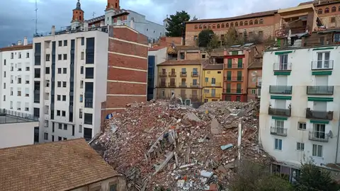 Derrumbe de la calle San Francisco de Teruel DERRUMBE EDIFICIO