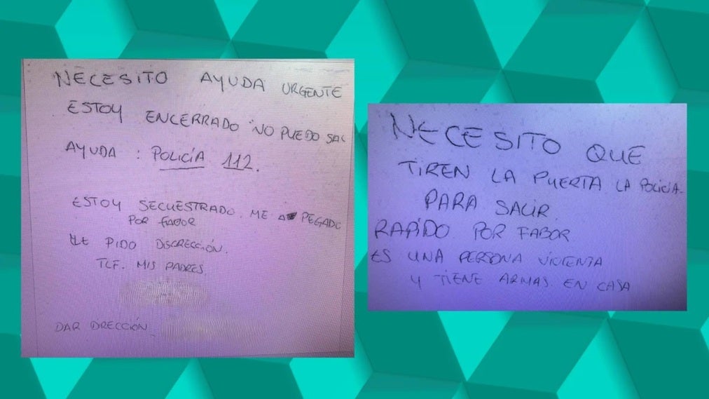Un hombre se salva de su secuestro al lanzar notas de auxilio en servilletas: "Necesito ayuda urgente" Un hombre se salva de su secuestro al lanzar notas de auxilio en servilletas: "Necesito ayuda urgente"