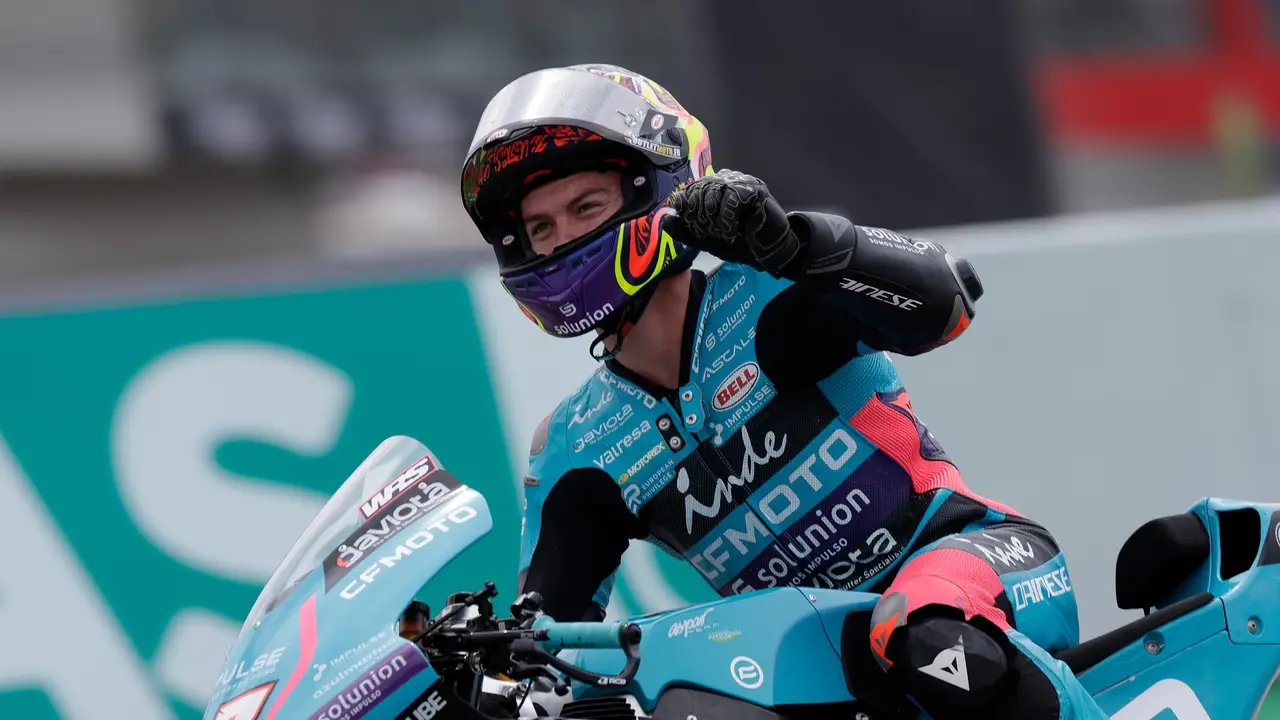 Dani Holgado, sobre su adaptación a Moto2: "Estoy super contento de la línea ascendente que llevamos"