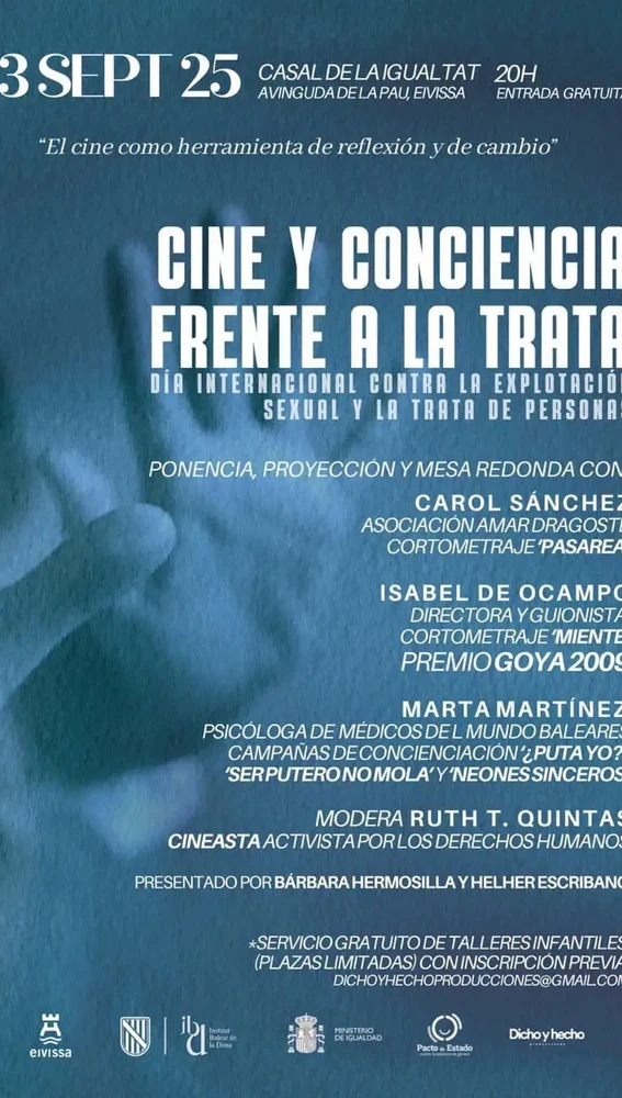 Cartel del ciclo Cine y conciencia frente a la trata Cartel del ciclo Cine y conciencia frente a la trata