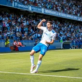 Jesús de Miguel celebra un gol Jesús de Miguel celebra un gol