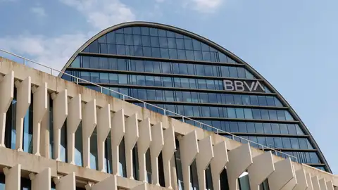 Vista de la sede del BBVA en Madrid Vista de la sede del BBVA en Madrid
