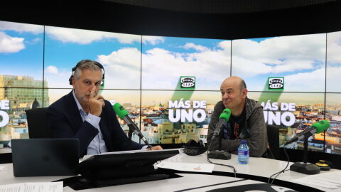 Carlos Alsina y Jandro e el Estudio de Más de uno