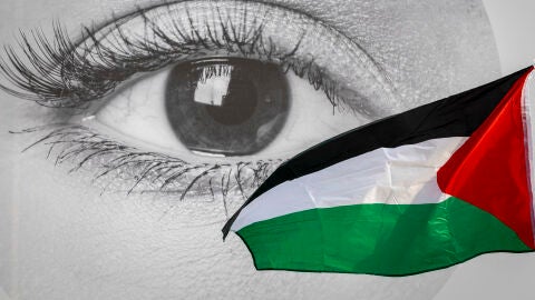 Bandera de Palestina durante el Festival Internacional de Cine de San Sebasti&aacute;n 