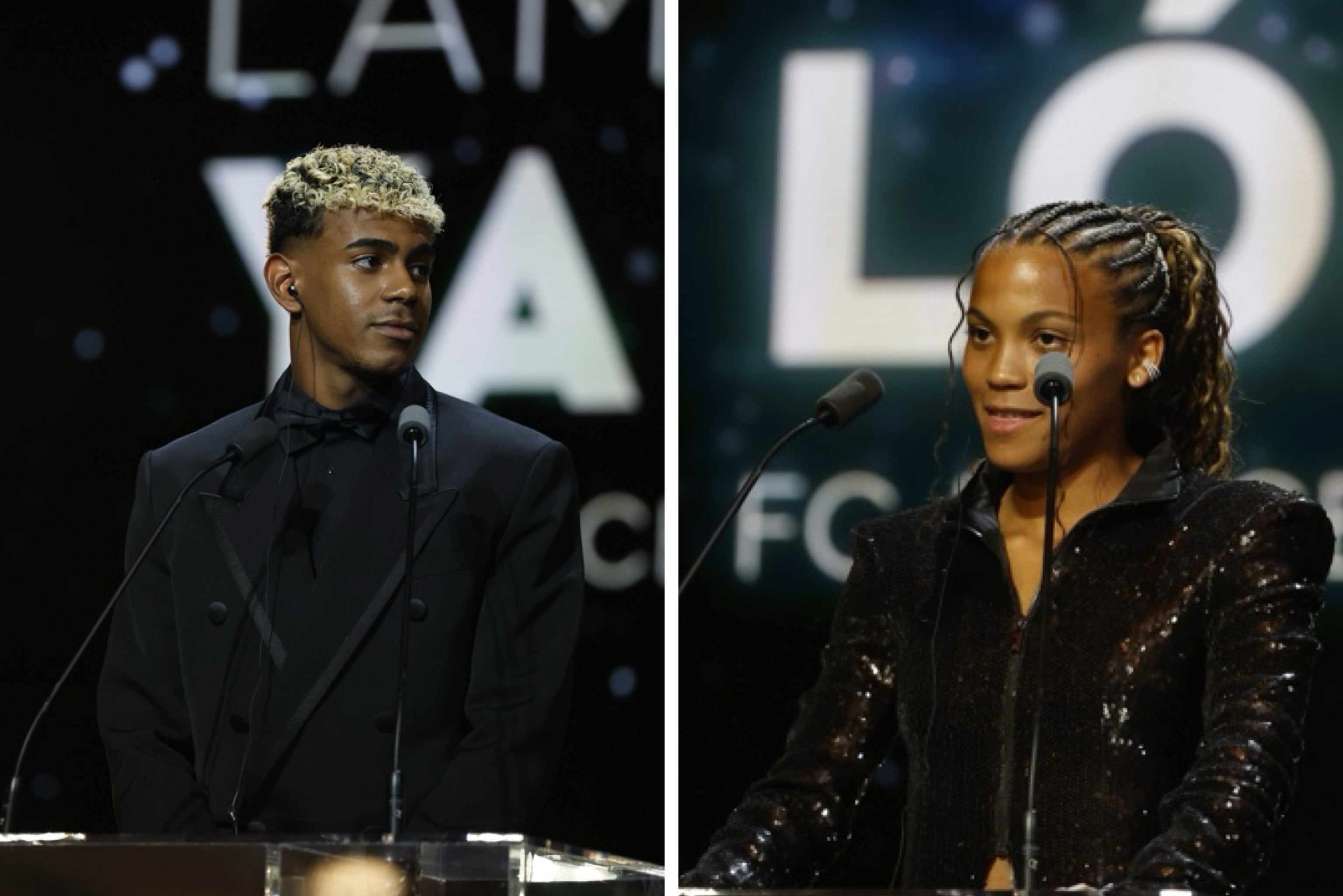 Lamine Yamal y Vicky López ganan el Trofeo Kopa Lamine Yamal y Vicky López ganan el Trofeo Kopa