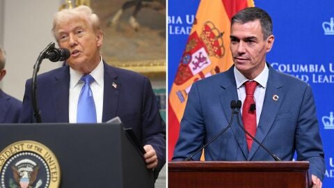 Montaje Donal Trump - Pedro S&aacute;nchez