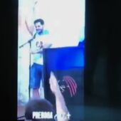 Alberto Parrilla durante la fiesta privada