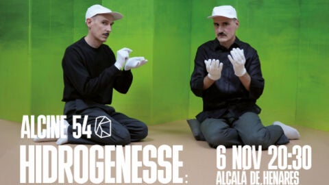 Cartel del concierto inaugural del festival ALCINE con la banda Hidrogenesse