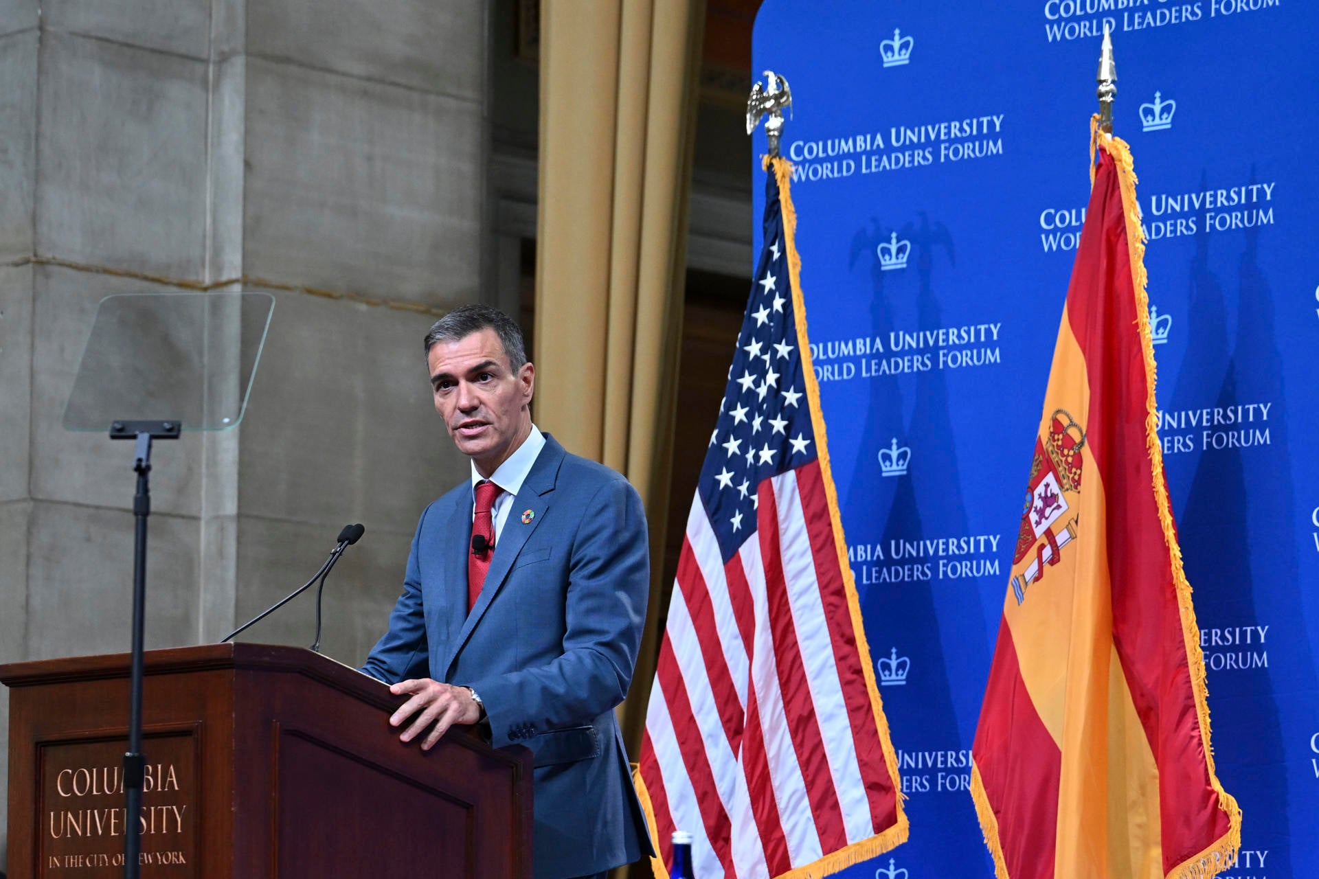 Sánchez exige en la ONU medidas inmediatas contra el "genocidio" en Gaza: "Tenemos que parar esta matanza ya" Sánchez exige en la ONU medidas inmediatas contra el "genocidio" en Gaza: "Tenemos que parar esta matanza ya"