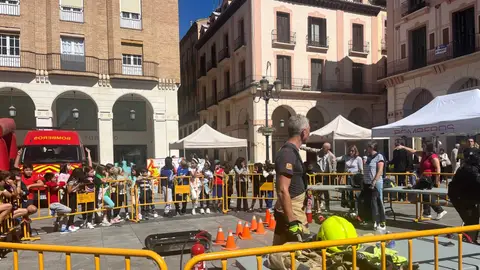 Los escolares de Huesca protagonizan la XX Semana de la Prevención de Incendios Los escolares de Huesca protagonizan la XX Semana de la Prevención de Incendios