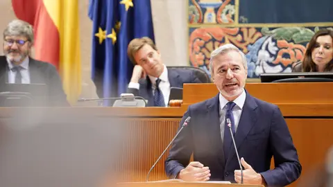 El presidente Azcón en su intervención en la segunda jornada del Debate de la Comunidad El presidente Azcón en su intervención en la segunda jornada del Debate de la Comunidad