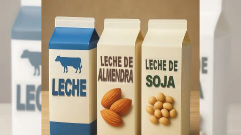 LECHE, LECHE DE ALMENDRA Y LECHE DE SOJA