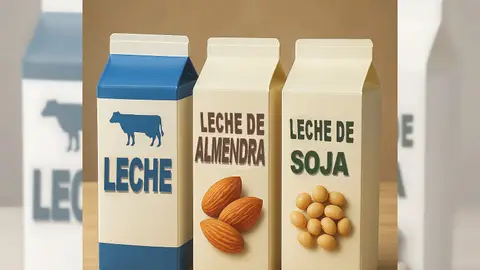 LECHE, LECHE DE ALMENDRA Y LECHE DE SOJA LECHE, LECHE DE ALMENDRA Y LECHE DE SOJA