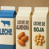 LECHE, LECHE DE ALMENDRA Y LECHE DE SOJA LECHE, LECHE DE ALMENDRA Y LECHE DE SOJA