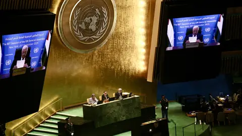 Abbas acusa a Israel de “genocidio” y descarta a Hamás en el futuro de Gaza: "Palestina es nuestra"