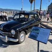 Fiat 1400, uno de los vehículos que puede verse en la exposición Fiat 1400, uno de los vehículos que puede verse en la exposición