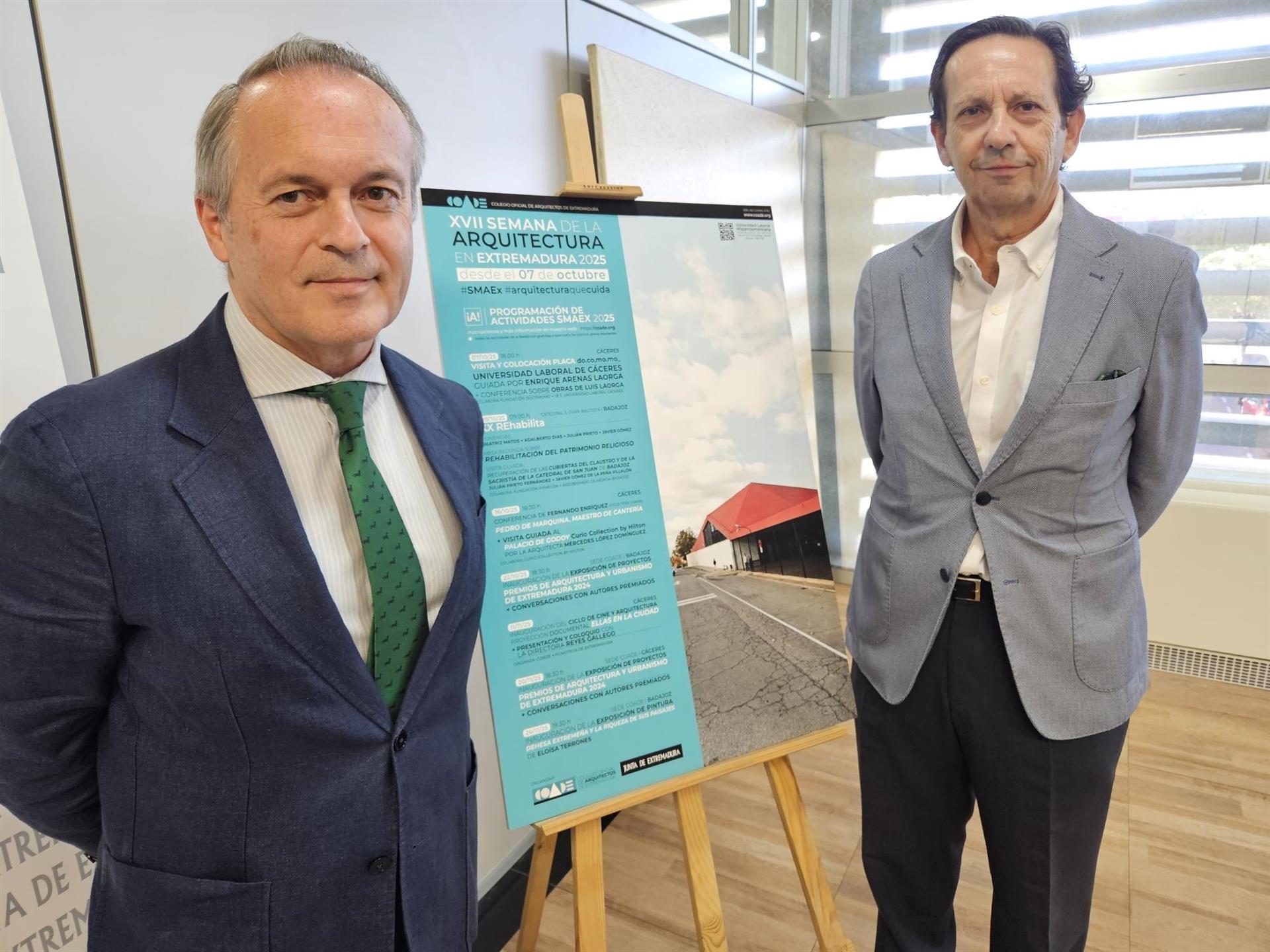 La XVII Semana de la Arquitectura en Extremadura celebrará actividades en varias localidades en octubre y noviembre La XVII Semana de la Arquitectura en Extremadura celebrará actividades en varias localidades en octubre y noviembre