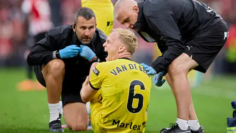 Van de Beek sufre una rotura completa del tendón de Aquiles Van de Beek sufre una rotura completa del tendón de Aquiles
