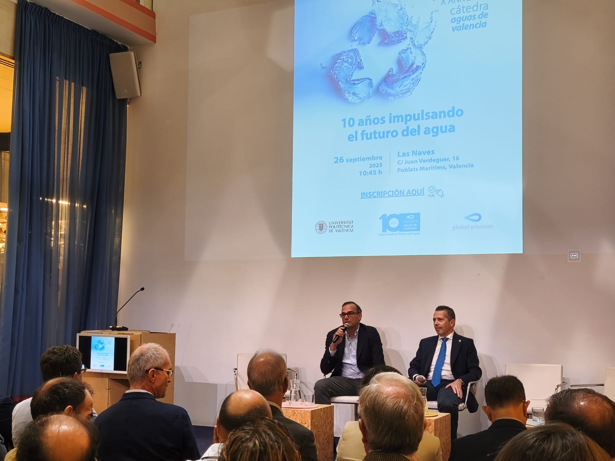 La cátedra Aguas de Valencia celebra diez años formando a los alumnos de la UPV La cátedra Aguas de Valencia celebra diez años formando a los alumnos de la UPV