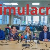 Simulacro de comparecencia del comité de emergencias de Tenerife ante una erupción