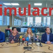 Simulacro de comparecencia del comité de emergencias de Tenerife ante una erupción Simulacro de comparecencia del comité de emergencias de Tenerife ante una erupción