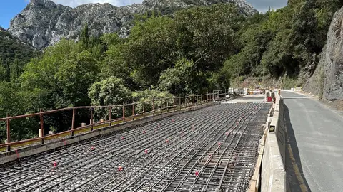 Obras en el Desfiladero de La Hermida Obras en el Desfiladero de La Hermida
