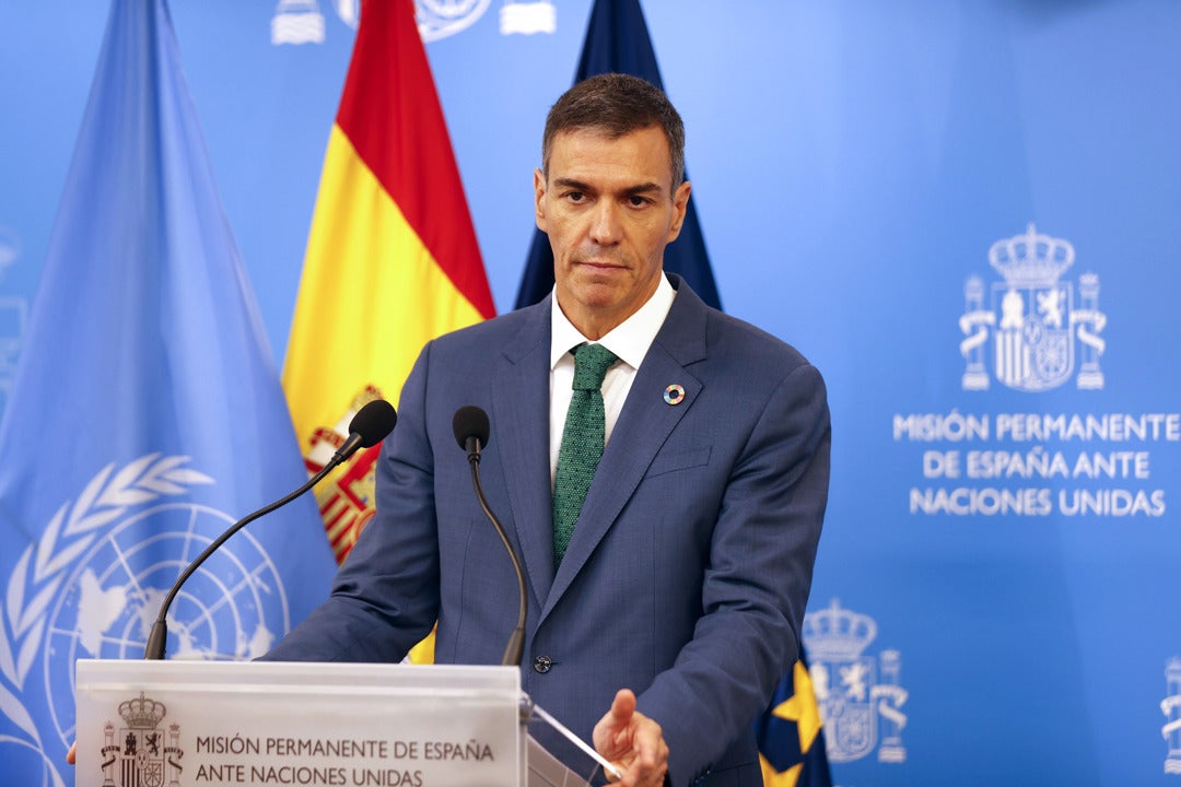 Sánchez, sobre su relación con Trump: "No estoy desafiando a nadie, sino defendiendo los intereses de mi país" Sánchez, sobre su relación con Trump: "No estoy desafiando a nadie, sino defendiendo los intereses de mi país"