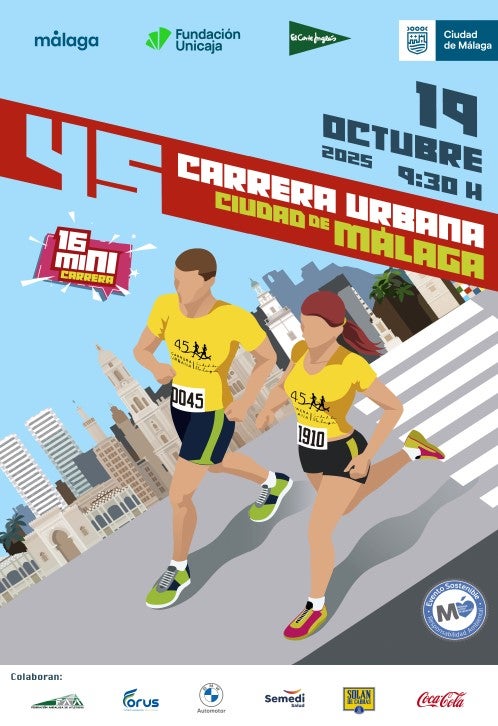 La Carrera Urbana Ciudad de Málaga alcanza la 45ª edición La Carrera Urbana Ciudad de Málaga alcanza la 45ª edición