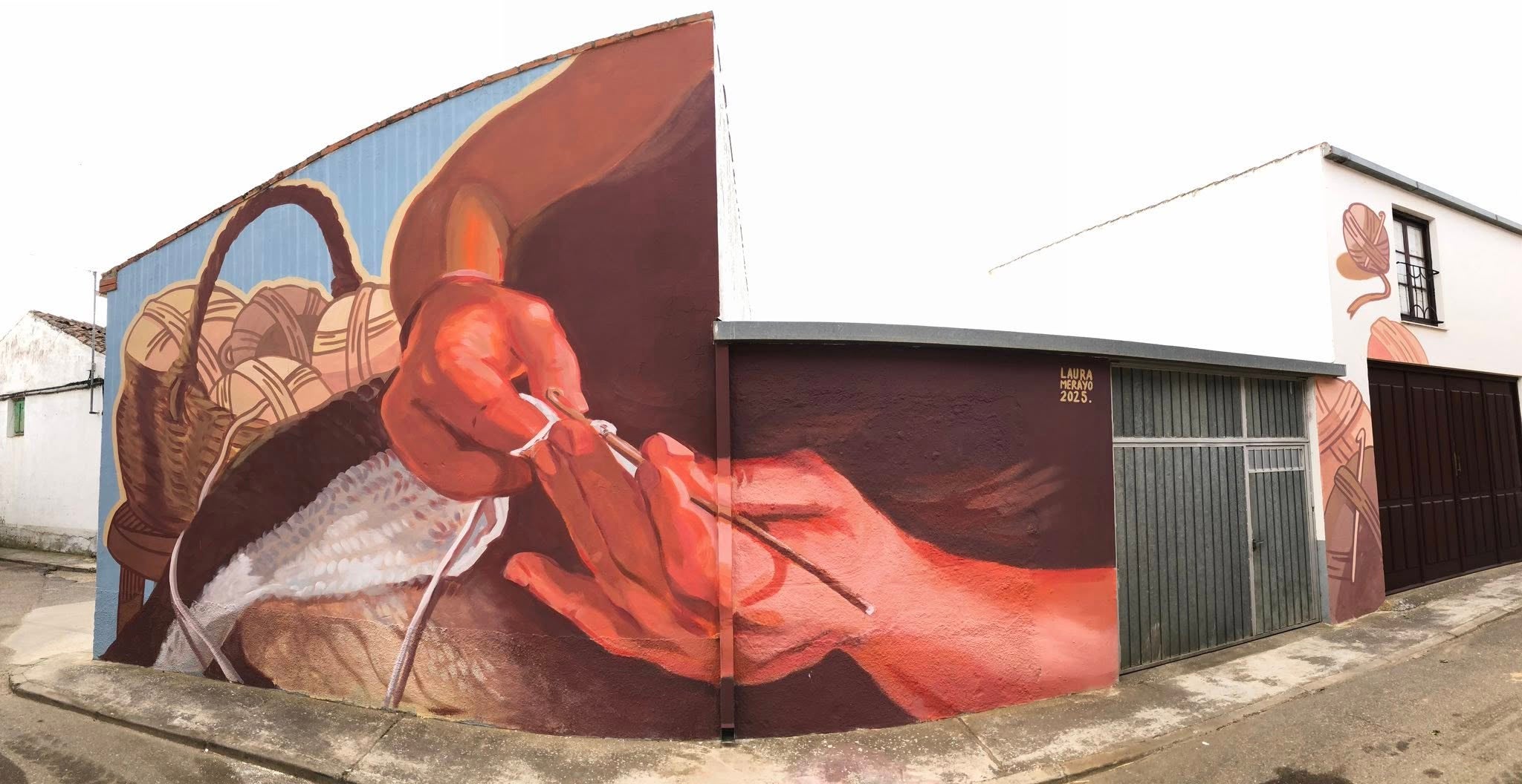 ‘La tejedora’, la nueva obra de la Ruta de Murales de Villaherreros ‘La tejedora’, la nueva obra de la Ruta de Murales de Villaherreros