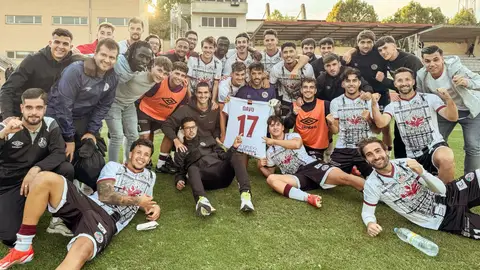 Los jugadores del equipo charro festejan el triunfo Los jugadores del equipo charro festejan el triunfo