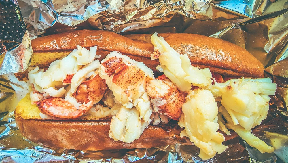 Sándwich de langosta, típico de Boston Sándwich de langosta, típico de Boston